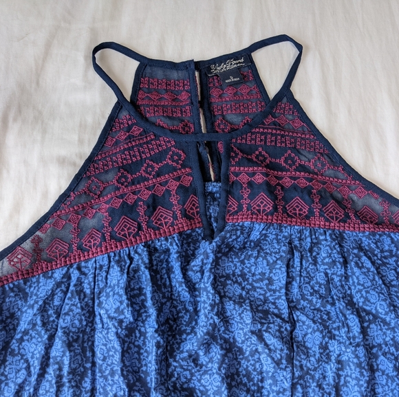 LUCKY BRAND Boho Paisley Print Halter Top Various Colors - Picture 6 of 7